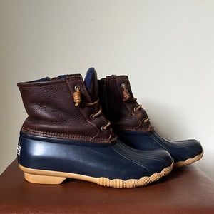 Sperry rubber boots